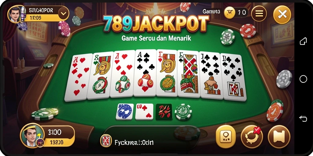 Gameplay seru domino di 789JACKPOT dengan teman-teman.
