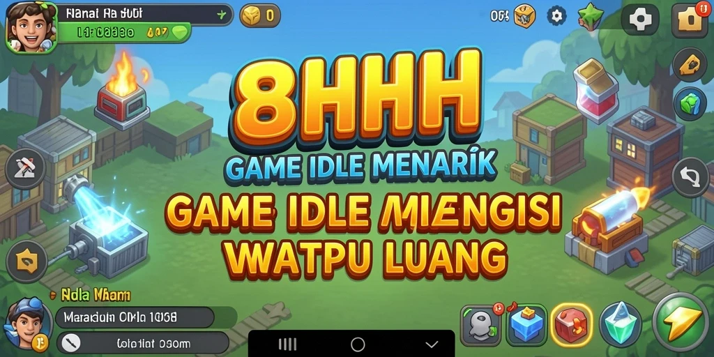 Tampilan menarik dari gameplay Idle yang menenangkan.