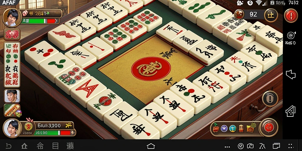 Tampilan gameplay AFAF yang menarik dan menantang dalam permainan Mahjong.