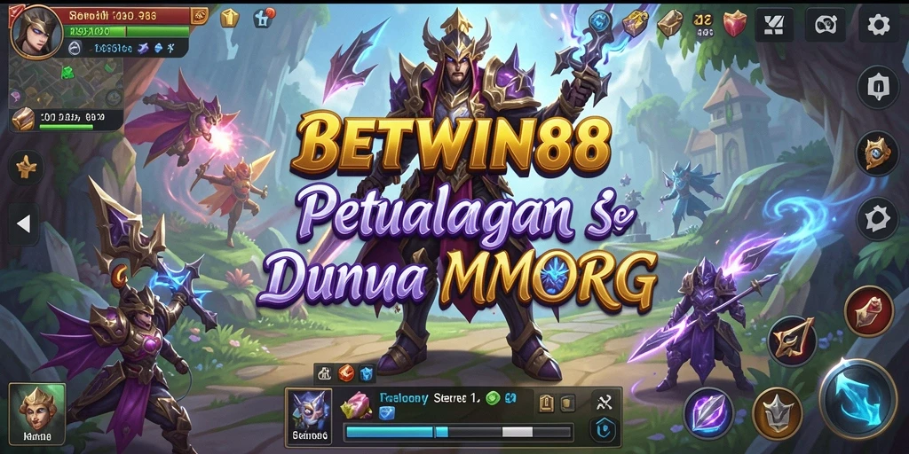 Gameplay BETWIN88 memperlihatkan pertarungan epik di dunia fantasi.