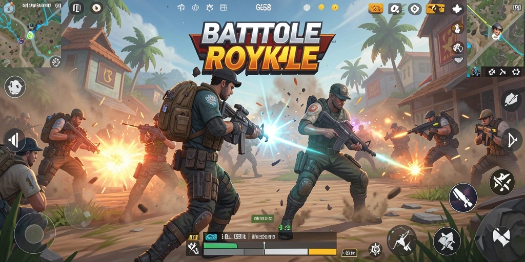 Gameplay seru G668 dalam pertarungan Battle Royale yang menegangkan.