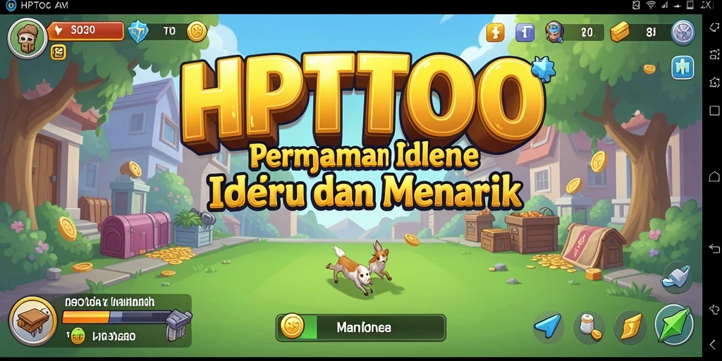 Tampilan gameplay seru HPTOTO saat memanen sumber daya.