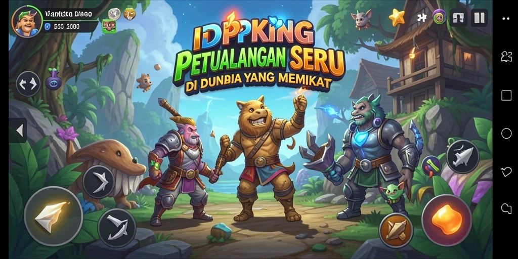 Tangkapan layar menunjukkan aksi seru dalam permainan petualangan.