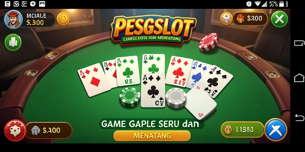 Tampilan gameplay Gaple yang menarik di PESGSLOT.