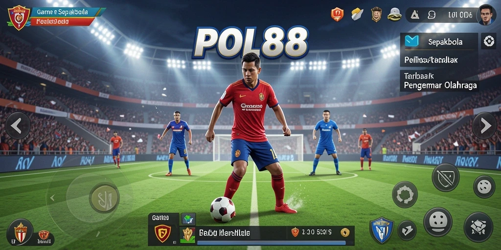 Screenshot POL88 menampilkan aksi pertandingan sepakbola yang mengesankan.