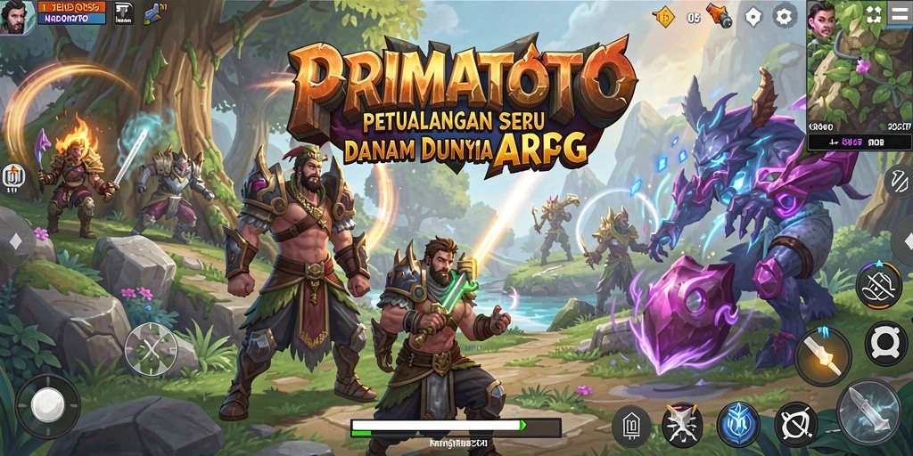 Tampilan mendebarkan dari gameplay ARPG di PRIMATOTO.