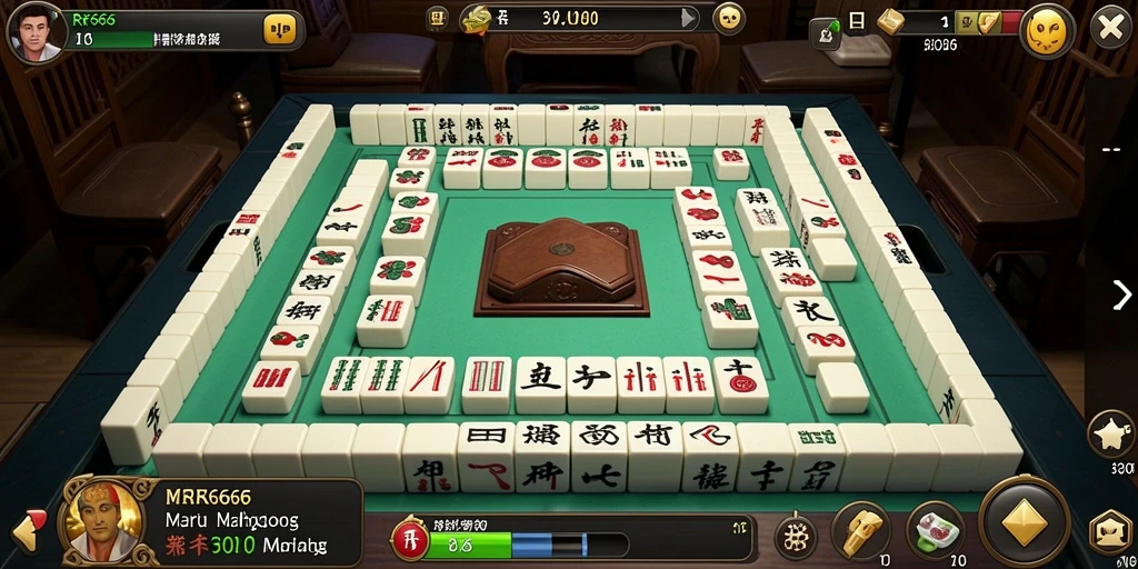 Tampilan gameplay menarik dari RR666 yang memikat pemain Mahjong.