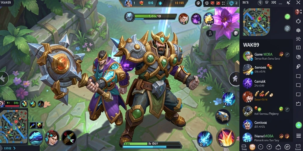Tangkapan layar gameplay seru dalam WAK89 dengan aksi tim yang intens.
